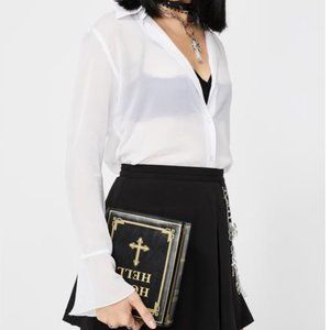 ISO Sheer White Blouse Dolls Kill